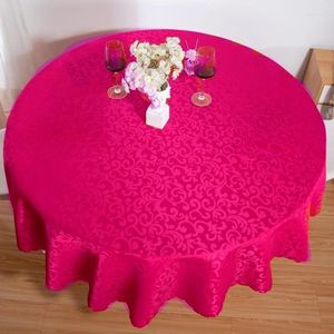 Tableau de table rond des nappes en satin tissu pour les décorations de banquet de restauration de fête de mariage
