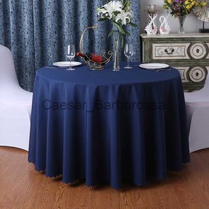 Tafelkleed Rond Tafelkleed Circulair Polyester Tafelkleed Polyester Marineblauw Tafelkleed Voor Hotel Banket Verjaardagsfeestje Tafel Decor x0704