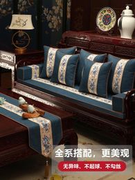 Chemin de nappe Style chinois Zen, tapis imperméable, bande de tissu de thé, coussin de café