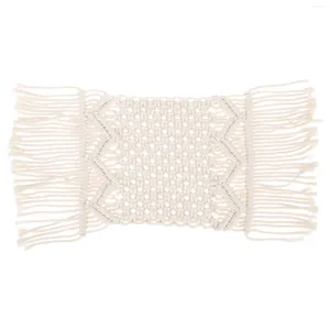 Nappe de table en macramé, sets de table, tasse, tapis de noël, sous-verres tissés, ferme, mariage, couverture en coton, chemins rustiques