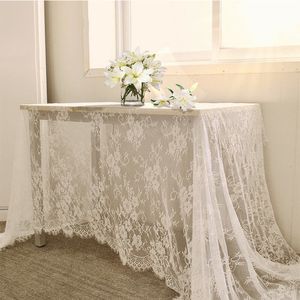 Tafelkleed rustieke bruiloft wit kanten doek vintage geborduurd receptie decor boho feest valentijnsdag doek 230330