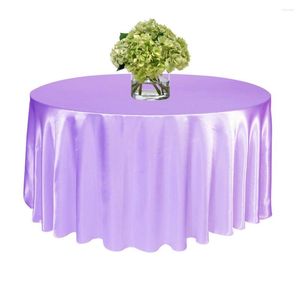 Tafelkleed satijnen vaste kleur tafelkleed op de ronde voor bruiloft decoratie verjaardagsfeestje banket diner cover stolsel