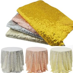 Nappe à paillettes rondes rectangulaires pour la décoration de mariage fête Banquet fournitures paillettes nappe scintillante décor à la maison