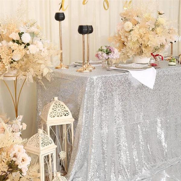 Table de nappe de paillettes à paille