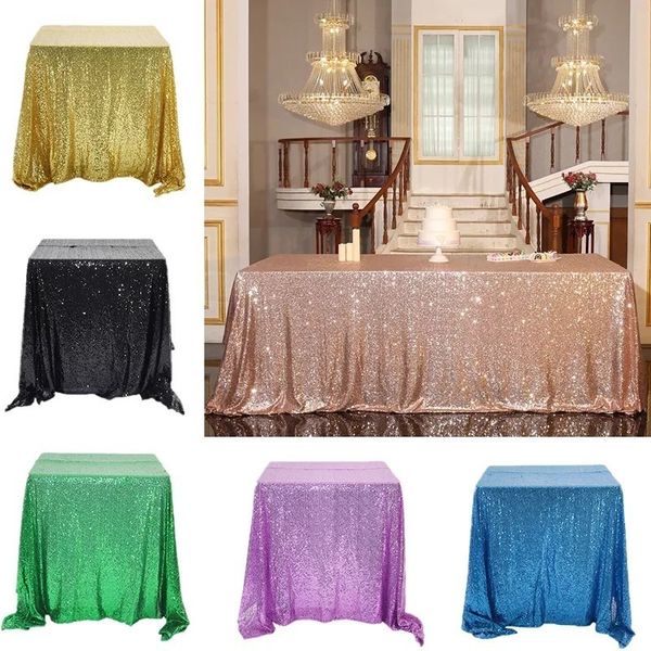 Nappe de table à paillettes, tissu de décoration pour fête de mariage, noël, tissu personnalisé pour banquet, couverture de table à paillettes, 230904