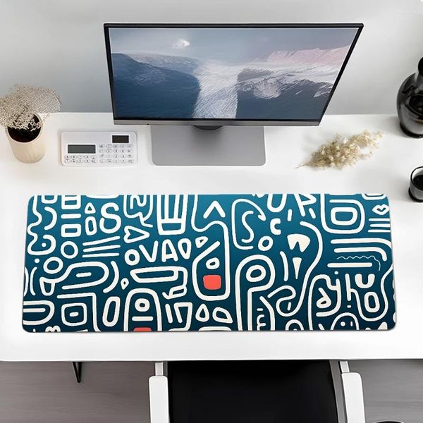 Tableau de table en tissu motif géométrique simple imprimerie pads de souris