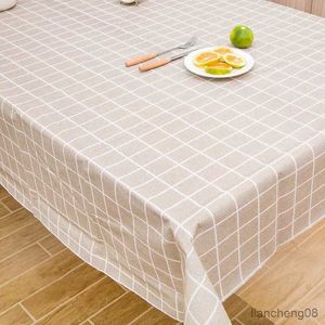 Tafelkleed Eenvoudig tafelkleed Windbestendig en oliebestendig Thuis Woonkamer Salontafel Placemat Tafelkleed R231109