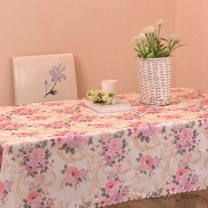 Nappe Petite Rose Fraîche Pivoine Nappe Florale Imperméable Carré / Nappe Rectangulaire Restaurant Café Décoration De Fête R230727