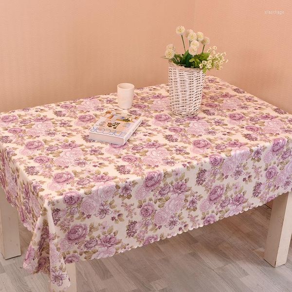 Mantel pequeño de peonía rosa fresca, mantel Floral impermeable cuadrado/rectangular para restaurante, cafetería, decoración de fiesta