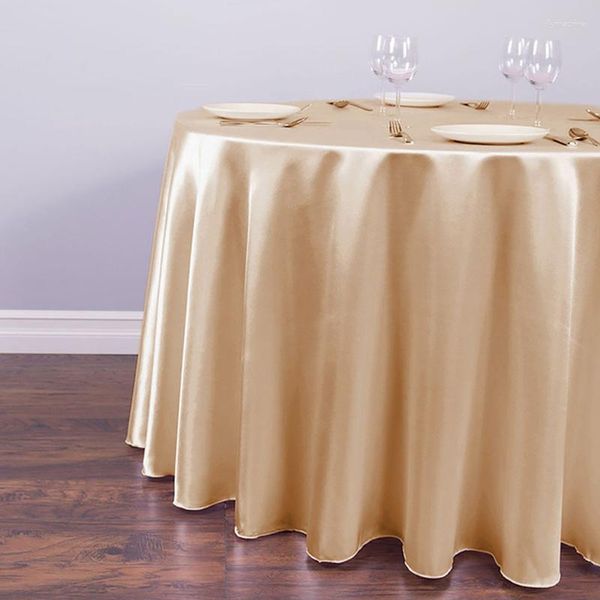 Tableau de table lisse en satin rond