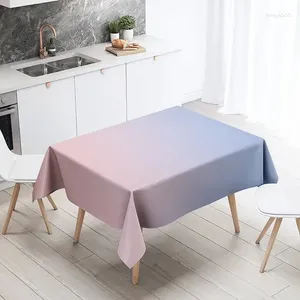 Nappe de table de couleur unie, anti-salissure et imperméable, décoration de cuisine et de maison