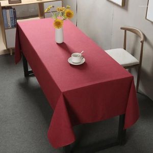 Nappe de table épaisse de couleur unie, rectangulaire, pour conférence, exposition de bureau, blanche, DJ1619