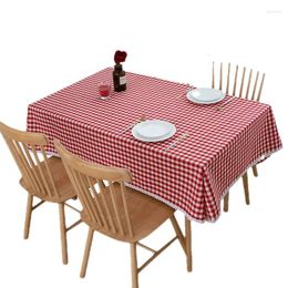 Tableau de nappe spéciaux Occasions quotidiennes Utiliser la maison de chèque de chèque à la maison Gingham Tableau de lavage pour les dîners en famille