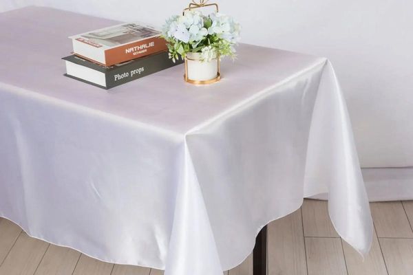 Mesa de tela de mesa al por mayor del mantel para el mantel de la boda decoración de banquete de la boda gris22