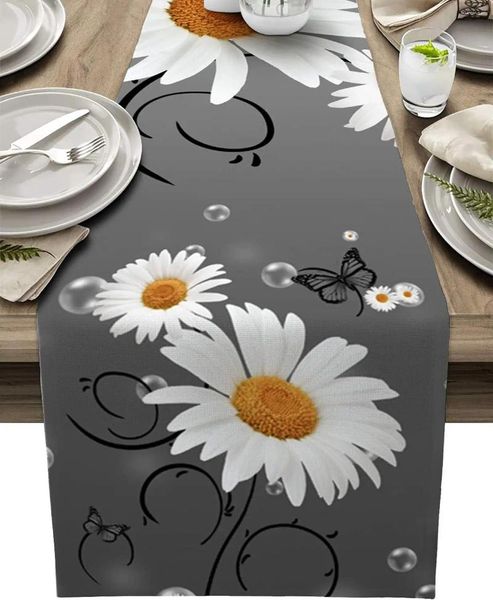 Mesa de tela de primavera Butterfly Runners Runners Decor Bufandas Decoración de la cocina Decoraciones de bodas de la cocina