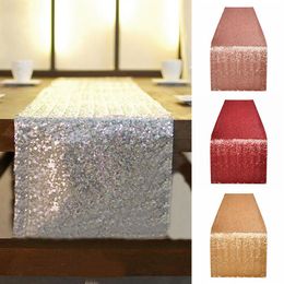 Mantel cuadrado cubierta de mesa larga para decoración del banquete de boda mesas lentejuelas ropa de mesa mantel de boda textil para el hogar 212b