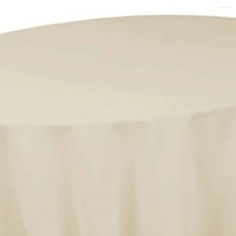 Table Cloth Stain-resistant Solid Color Disposable Tablecloth For Versatile Polyester Round Elegant