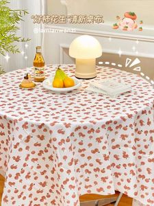 Table en tissu étudiant rectangulaire à floral dinage léger léger luxe haut de gamme couverture de café flanelle