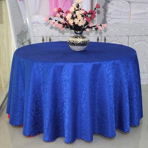 Nappe de table ronde en polyester jacquard pour mariage, imprimé gloire du matin, vêtements de table élégants pour table à manger, décoration d'intérieur 230921