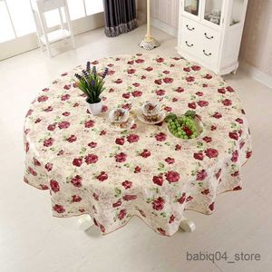 Table Cloth Table Cloth Waterproof Table Cloth Oil Round Tablecloth Flower Tablecloth Home Kitchen Dining R230819