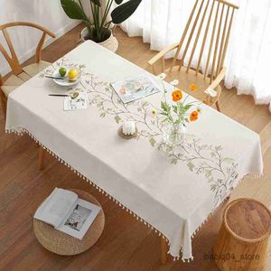 Tafelkleed Tafelbedekking rechthoekig witte tafelkleden waterdichte salontafel doek voor eetbureaus keukendecor r230819