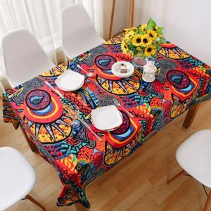 Tafelkleed tafelkleed Boheemse stijl printendecoratie geschenkomslag retro mediterrane koffie linnen