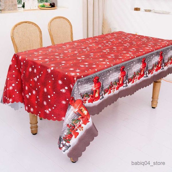 Nappe De Table Nappe De Noël Nappe De Luxe Santa Party Table À Manger Couverture Nappe De Mariage Couverture Maison Antimanchas R230801