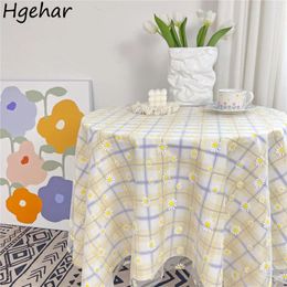 Table de nappe en tissu floral couvertures de café résistant à la saleté de style minimaliste pour le manteau ménage de cuisine de Mesa