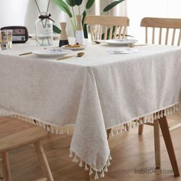 Tafelkleed Tafelkleed kanten rechthoekige tafelkoff koffie voor woonkamer Tafel Cover Mat meubels Home Decoratief R230819
