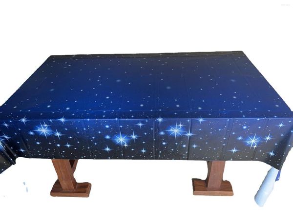 Nappe de table imperméable en plastique PE épaississant Antependium huile thème étoile Cloth_DAN187