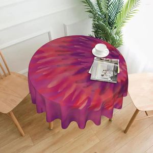 Mesa de tela Tie Dye Redonde Reductor de fresa Tapa de bricolaje personalizado para sala de estar Modern Outdoor