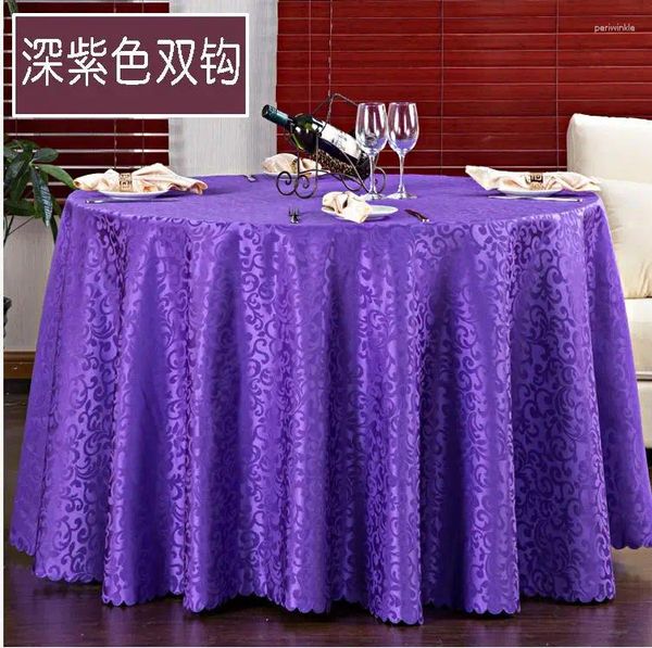 Table en tissu haut de gamme Jacquard Polyester nappes brodées Couverture de mariage pour décoration de banquet