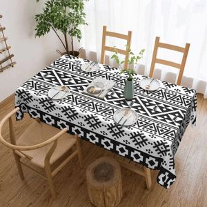 Tafelkleed tribale afdruk rechthoekig tafelkleed zwart witte geometrisch voor evenementen eettafels dekken aangepaste decoratie