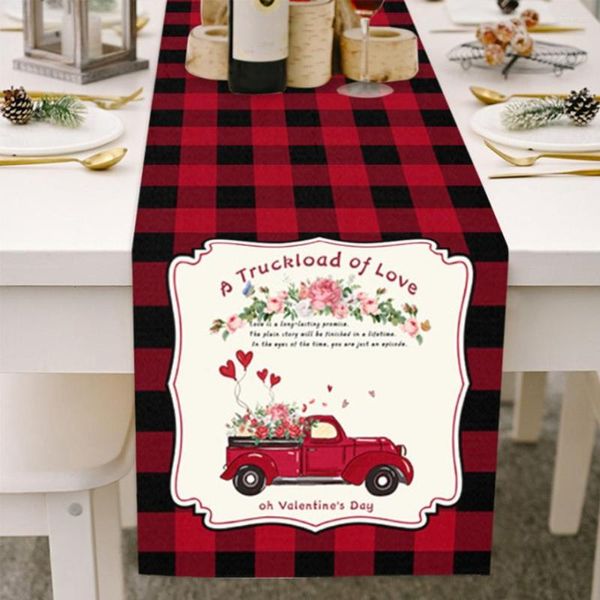 Nappe de Table pour la saint-valentin, décoration de fête de mariage, accessoires de Festival