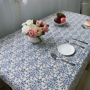 Tableau de table en porcelaine bleu et blanc en porcelaine en porcelaine en porcelaine en porcelaine rectangulaire