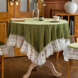 Tafelkleed vintage fluweel rond huis dineren thee romantisch en mooie r6c3760