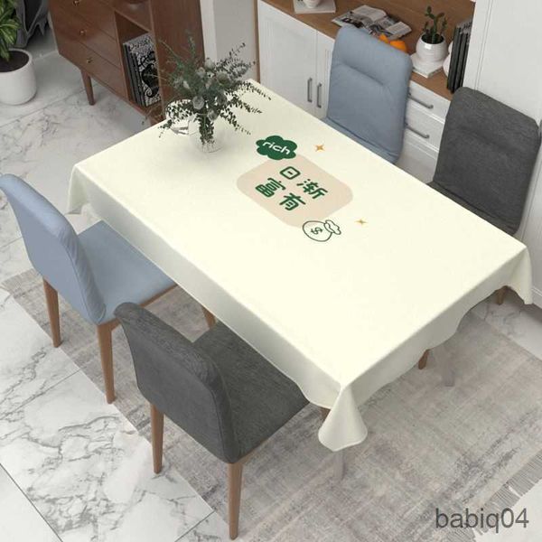 Nappe de table imperméable et résistante à l'huile Les tables longues et carrées peuvent toutes être faites de nappes de style européen Nappes d'art en tissu R230726