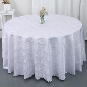 Coupries de couleur solide en tissu en tissu en tissu imperméable pour le banquet de restauration Round Elegant