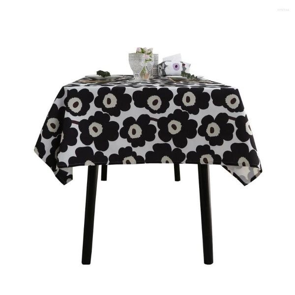 Mantel impermeable para comedor, tapete de Picnic, decoración del hogar, boda, estampado Floral de leopardo, mantel de cocina Rectangular