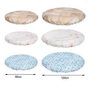 Tafelkleed waterdichte ronde ronde tafelkleed beschermt tafels vegen schone coverbeschermer voor keuken woonkamer feestevenement