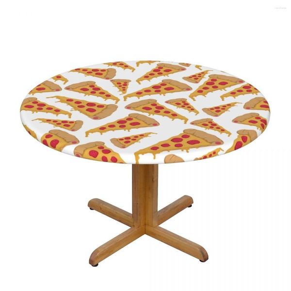 Nappe Imperméable Nappe Ronde Élastique Tranche Pizza Couverture Café Pad