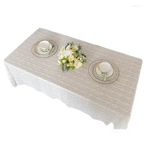 Nappe de Table Style salle à manger de mariage, nappe florale creuse, décoration en coton, couverture rectangulaire pour la cuisine en dentelle