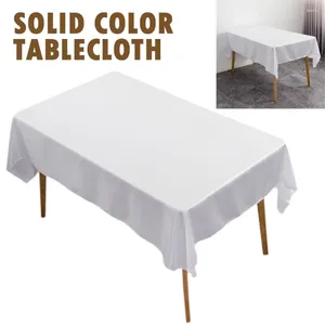 Mesa de tela de tela blanca para mesas rectangulares de gama alta El banquete mantel sólido color rectangular sección m3e5