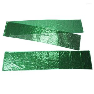 Tafelkleed XD-2 Pack Sequin Runner Green For Birthday Wedding Bachelorette Holiday Celebration Party Decorations