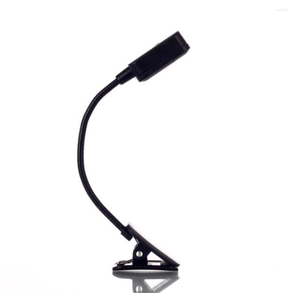 Lámparas de mesa 0.05w lectura lámpara de libro led bajo consumo de energía clip noche abs pequeño flexible