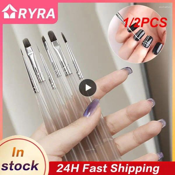 Lampes de table 1 / 2pcs Brôles de gel UV Nail Art Brusque Polonais Manucure Tool Design Painting Pen Line Stripes Dessin