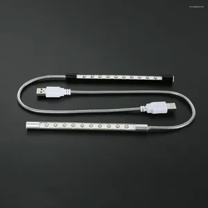 Tafellampen 10 LED USB Draagbare Lamp Licht Voor Laptop Notebook PC/Power Bank Leesboek Aluminium Proctice Ogen