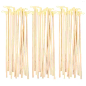 Tafellampen 100 stks 28 cm DIY Paper Lantaarns Bamboo Pole draagbare stokgreep feestzaal decoratie