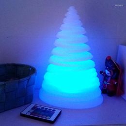 Tafellampen 10 inch kerstboom 25 cm Kerstmis LED binnenshuis oplaadbare lithium batterijverlichting tuin decoratie 20 stks/lot