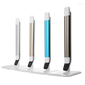 Lampes de table 10W Chambre Bureau Température de couleur Réglable Pliant Creative Touch LED Eye USB Lampe